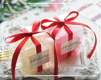 Chine usine en gros doux pliable faveur de mariage bonbons emballage alimentaire boîte-cadeau boîte à bougies en plastique