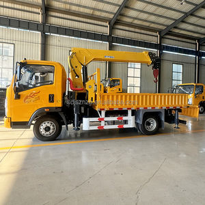 Camion-grue de transport chinois télécommandé, capacité de levage 10 tonnes, camion-benne mobile 6x4 avec grue - Product Image 3