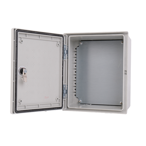 กล่องจ่ายไฟฟ้าแบบกันน้ำ OEM SMC Ip65 ทำจากไฟเบอร์กลาส พร้อมบานพับ วัสดุพลาสติกโพลีเอสเตอร์ - Product Image 2