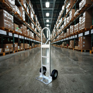 <span class=keywords><strong>P</strong></span> pegangan truk tangan aluminium dengan roda karet untuk alat transportasi dan penggunaan industri - Product Image 2