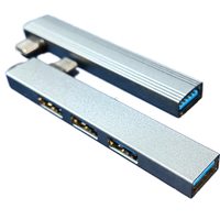 Grosir HL25-CA39 HLTY 5-in-1 USB 3.0 Tipe C stasiun Dok paduan Aluminium dengan Hub pengisi daya komputer bersertifikat CE tersedia