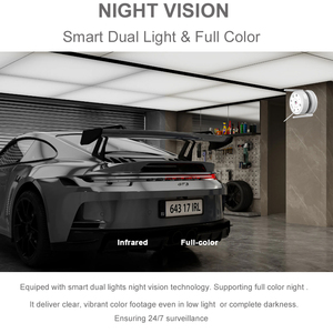 กล้องวงจรปิด 4MP แบบสองไฟ พร้อ<span class=keywords><strong>ม</strong></span>เสียงสองทาง ตรวจจับควัน ใช้พลังงานแบตเตอรี่ ตัวกล้องทำจากพลาสติก สำหรับใช้ในโรงรถและโรงแร<span class=keywords><strong>ม</strong></span> - Product Image 3