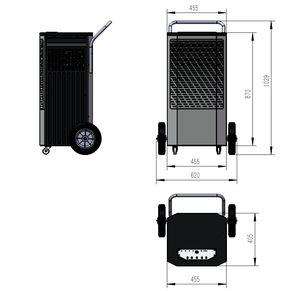 Déshumidificateur électrique, <span class=keywords><strong>machine</strong></span> commerciale, 60l par jour, <span class=keywords><strong>pour</strong></span> la maison - Product Image 5