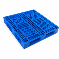 Palette en plastique HDPE à double face pour rayonnage d'entrepôt, taille 1210, capacité de charge 4000 kg, palette en plastique statique