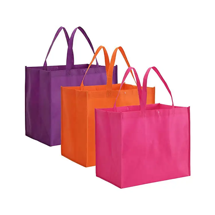 Non-woven Bag Wholesale Custom Logo Printed Foldable Recycled Reusable Large Non-woven Non Woven Tote Shopping Bag With Handles