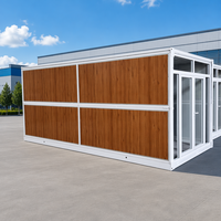 Casa Contenedor Plegable de 20 pies, Venta Directa de Fábrica, Oficina Prefabricada, Estructura de Acero, Aislada, Alojamiento para Campamentos
