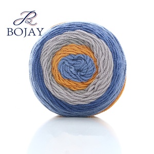 Bojay Nouvelle Haute Qualité Crochet Fil De Gâteau 3Nm/4, Coloré Écharpe <span class=keywords><strong>À</strong></span> <span class=keywords><strong>Tricoter</strong></span> Fantaisie 100% <span class=keywords><strong>Laine</strong></span> Fil De Gâteau 50g par balle - Product Image 4