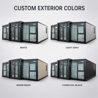 Maison conteneur extensible en verre moderne de haute qualité 20ft 40ft CE ISO9001 Villa de luxe préfabriquée Fabricant OEM/ODM Europe