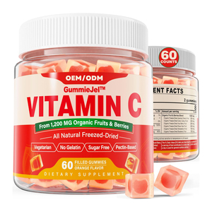 Vegan pembekuan-buah & beri kering campuran Vitamin C Gummies antioksidan antioksidan polifenolik suplemen dalam bentuk permen - Product Image 1