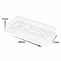 Boîte de rangement esthétique en PET transparent avec plateau à roulettes, étui de protection robuste pour emballage cosmétique et médical