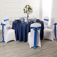 Satin Chaise Ceintures Cravates Décoration Chaise Arcs Élastique Stretch Événement Fête De Mariage Banquet Spandex Chaise Couvre