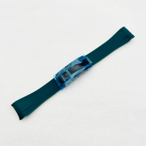 High Quality 20mm Width Rubber Strap Black/rose Gold/silver Folding Safety Buckle Fit Sub Gmt NH35 Watch case 40mm