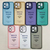 Coque en TPU souple transparente de luxe pour Oppo Reno 14 Pro 14F 13F protection d'objectif coque arrière pour oppo Find X8 coques ultra colorées