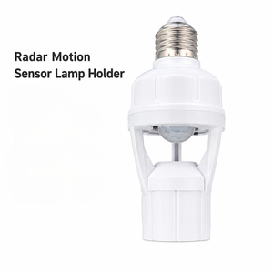 Portalámparas E27 con Sensor de Movimiento por Radar, Enchufe Inteligente Automático con Tiempo de Retardo Ajustable y Sensor de Luz, Portalámparas E27 Duradero b2b - Product Image 1