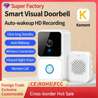 Réveil automatique, vision nocturne, surveillance à distance, connexion sans fil, qualité d'image haute définition, sonnette intelligente