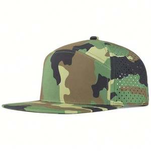 Gorra de Béisbol Deportiva de Alto Rendimiento con Diseño de Logotipo Personalizado, Visera Plana, Bordado, 6 Paneles, Orificios Cortados, Perforada con Láser, Unisex - Product Image 6