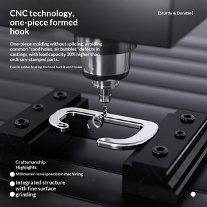 خطاف عالمي من سبائك الألومنيوم CNC لتعليق الخوذة على مقود الدراجات النارية والسكوتر والدراجات الهوائية - Product Image 5