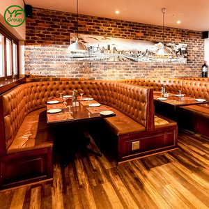 Vendita di Fabbrica: Arredamento di Lusso per Ristoranti, Divanetti a U Personalizzati in Pelle e Legno per Bar e Ristoranti - Product Image 3