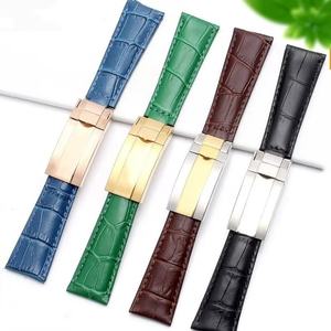 Reloj Yacht Ditong <span class=keywords><strong>GMT</strong></span> Verde Blackwater de 20 mm con Correa de Cuero Genuino de Doble Cara Air Overlord y Cierre Plegable - Product Image 1