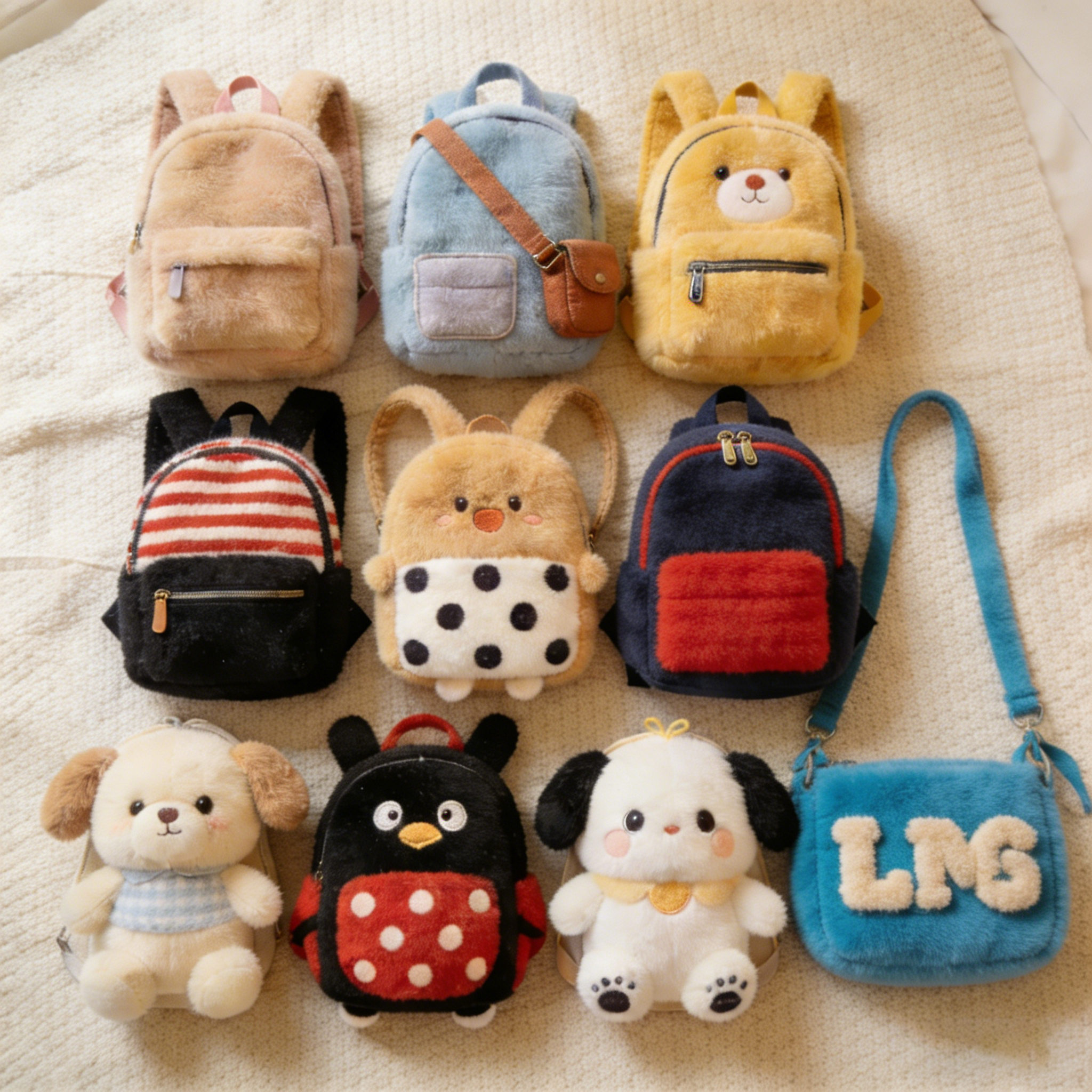 Sac à dos en peluche (contactez-nous pour le catalogue)