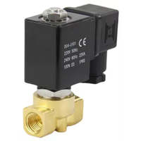 Vanne solénoïde DNOVA en laiton PTFE DN15-50 10bar 24V NC 180° ° Raccords filetés NPT/BSP