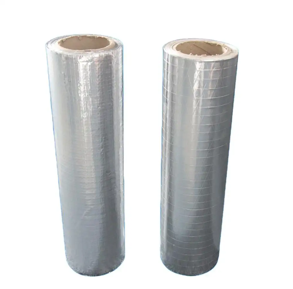 Aluminum Foil Coated Kraft Paper Fiberglass Scrim Kraft paper Laminating heat Resistant Radiant Barrier Cover