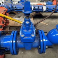 Vanne à vanne d'eau souterraine DN500-DN1200 en fonte Cale à tige non montante Cale en fonte ductile Étanchéité souple Manuel à bride