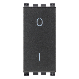 2P 16AX Grey Wall <b>Switch</b> 4.1x2.8x5.3cm - Product Image 1