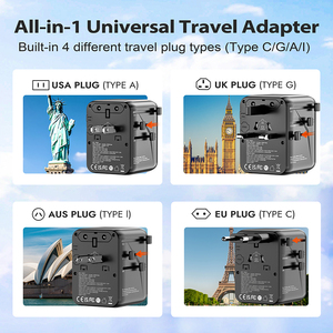 Adattatore da Viaggio Universale Compatto PD 45W con Materiale GaN per Fotocamera e <span class=keywords><strong>iPhone</strong></span>, Cavo di Ricarica + Adattatore USB a USB-<span class=keywords><strong>C</strong></span> - Product Image 6