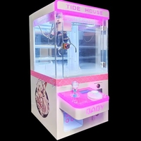 Vente d'usine Mini Machines à griffes Machine de jeu à pièces Modèle de jeton Métal Matière plastique Équipement d'amusement intérieur pour enfants