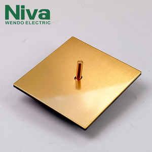 Interruptor de Pared Niva para Hogar/Hotel, <span class=keywords><strong>1</strong></span> Grupo, <span class=keywords><strong>2</strong></span> Vías, Panel de Acero Inoxidable, Metálico Moderno, 10A, Estándar del Reino Unido - Product Image 3