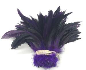 Venta al por mayor atado de moscas de pesca 6-8 pulgadas (15-20cm) plumas de gallo de <span class=keywords><strong>pollo</strong></span> de colores naturales para manualidades Diy - Product Image 6