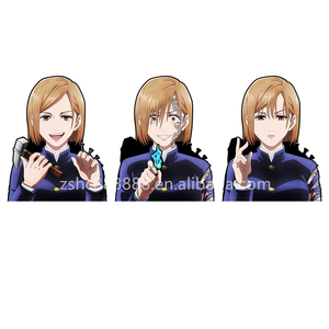 Autocollants 3D en mouvement d'anime Jujutsu Kaisen, personnage Geto Suguru, deux changements, imperméables, écologiques, décoration pour voiture, ordinateur portable, réfrigérateur - Product Image 6