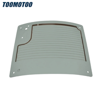 51468514 Panneau de vitre arrière de cabine Heckscheibe compatible avec chariot élévateur Jungheinrich, verre de sécurité trempé vert 862 mm 8 trous