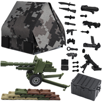 Kit d'armes de tente, ensemble de jouets militaires, blocs de construction, scène de bataille, jouet de guerre militaire, équipement militaire, ensemble d'équipement pour garçons