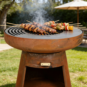 <span class=keywords><strong>Barbacoa</strong></span> de Jardín Fácil de Montar, <span class=keywords><strong>para</strong></span> Camping, con Leña de Pellets de Madera, Bajo Humo, <span class=keywords><strong>Chimenea</strong></span> de Acero al Carbono - Product Image 4