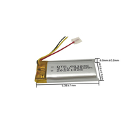Batteries lithium-ion semi-solides en pochette 3,7 V à capacités multiples (300 mAh, 480 mAh, 600 mAh) 601665 certifiées KC pour matériel VR