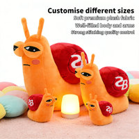 Créateur de jouets en peluche, personnage d'escargot personnalisé, peluche sûre pour les enfants, escargot kawaii, animaux en peluche doux, jouet d'anime