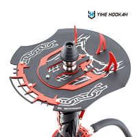 Moderne Grand Narguilé Chicha en Acier Inoxydable Ensemble Vente en Gros d'Usine Style Arabe Russe