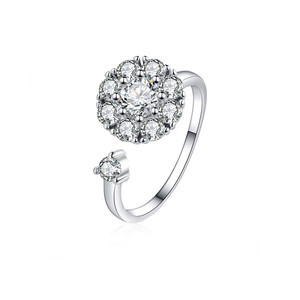 Vendita calda all'ingrosso elegante piastrellato semplice tempo per girare l'anello rotante rotante regolabile, per adulti, regalo - Product Image 1