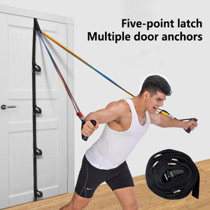 Ensemble d'équipement d'exercice de forme physique <span class=keywords><strong>bandes</strong></span> de résistance au Latex barre d'entraînement écologique <span class=keywords><strong>Kit</strong></span> de Pilates ancre de porte élastique corps entier - Product Image 2