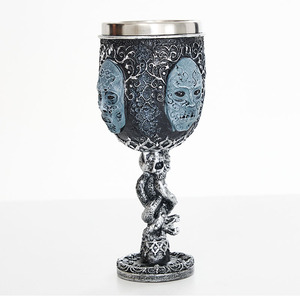 Boccale Medievale Gotico Vichingo con Serpente Verde Goffrato, Souvenir di <span class=keywords><strong>Harry</strong></span> <span class=keywords><strong>Potter</strong></span>, Tazza Incisa con Aquila, Boccale Maschera di <span class=keywords><strong>Harry</strong></span> - Product Image 5