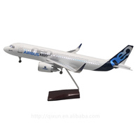 Nouveauté Cadeau Tendance : Maquette d'avion A320 Neo à l'échelle 1:100 (37 cm) avec roues