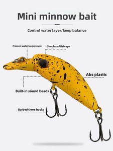 <span class=keywords><strong>Leurre</strong></span> de pêche Sendema 4,7 cm 2,6 g, mini <span class=keywords><strong>leurre</strong></span> de fond en plastique pour la pêche au bar, à la truite, au saumon et au maquereau en eau douce et en eau salée - Product Image 3