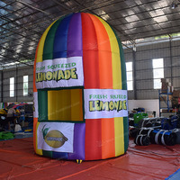 Support de limonade gonflable en PVC de 2025 Offre Spéciale Type de glissière de ventilateur de matériel d'Oxford Kits de réparation de garantie de 3 ans pour les cabines de limonade