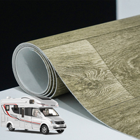 Rollo de Suelo Vinílico de PVC Ecológico de Alta Calidad, 4m de Ancho, Textura de Madera, Lujoso, Adhesivo, Seguro, Antideslizante, Impermeable, para RV