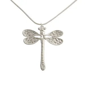 Dragonfly Art Nouveau Necklace Pewter Dragonfly Statement Necklace Choker