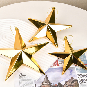 Estrella de Cinco Puntas de Plástico de Alta Calidad al por Mayor, Irrompible, Estilo Europeo, Colores Personalizables, para Árbol de Navidad y Decoración del Hogar - Product Image 6