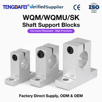 Support de fixation de colonne WQM WQMU, support de roulement fileté SK, entretoise de moteur, base de support d'arbre en aluminium anodisé 6061
