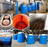 Four de recuit par lots pour bobines de fil d'acier.